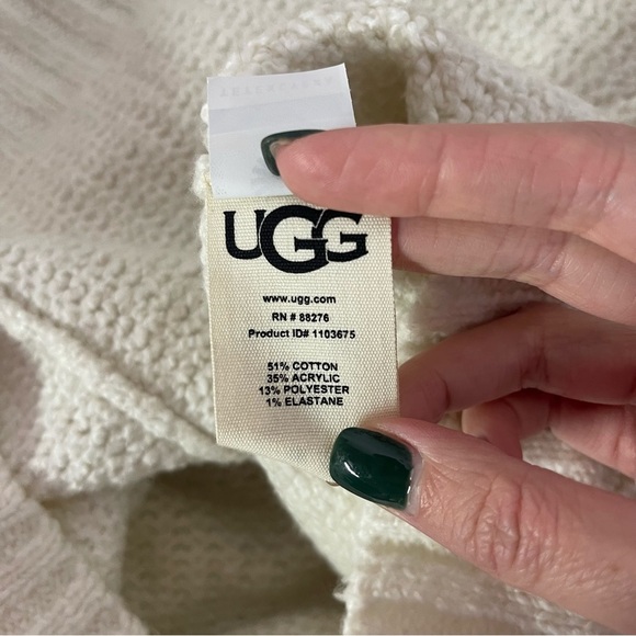 Ugg•Joanna Cable Knit Poncho•Cream•Size XS/S - Picture 6 of 8